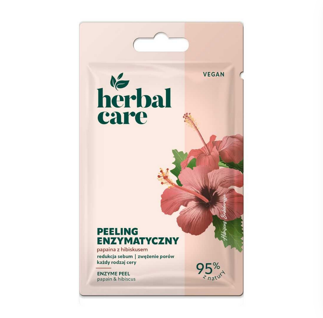 HERBAL CARE Ensüümi näokoorija papaiini ja hibiskiga